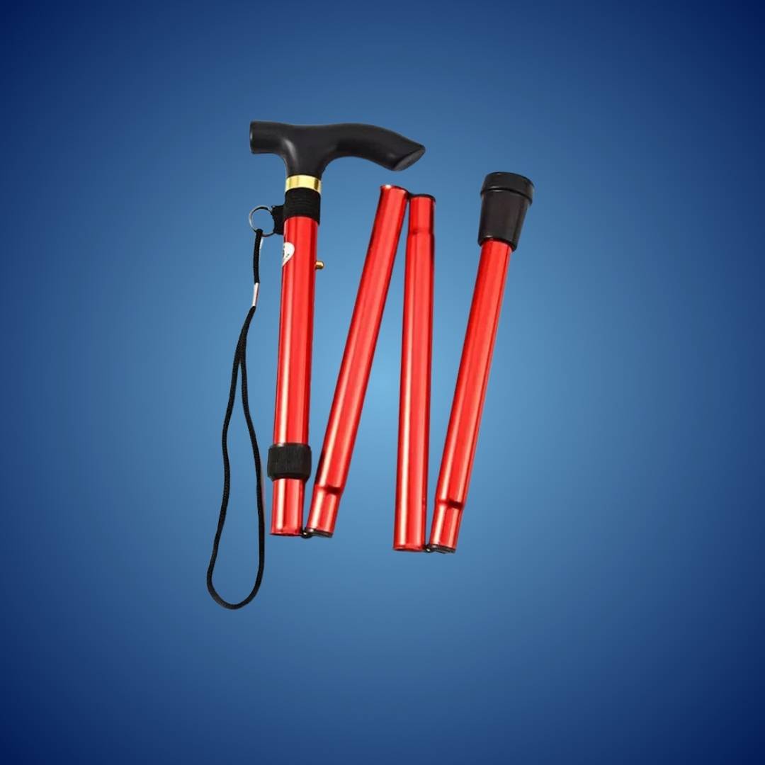 Compact Folding Walking Cane with Ergonomic Grip