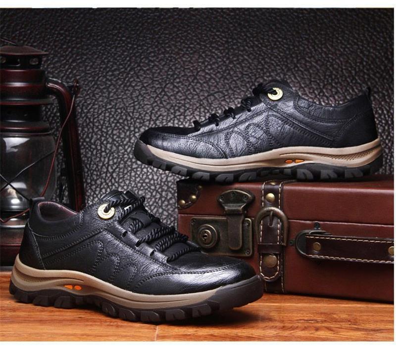 Comfortable Men's Leather Orthotic Shoes