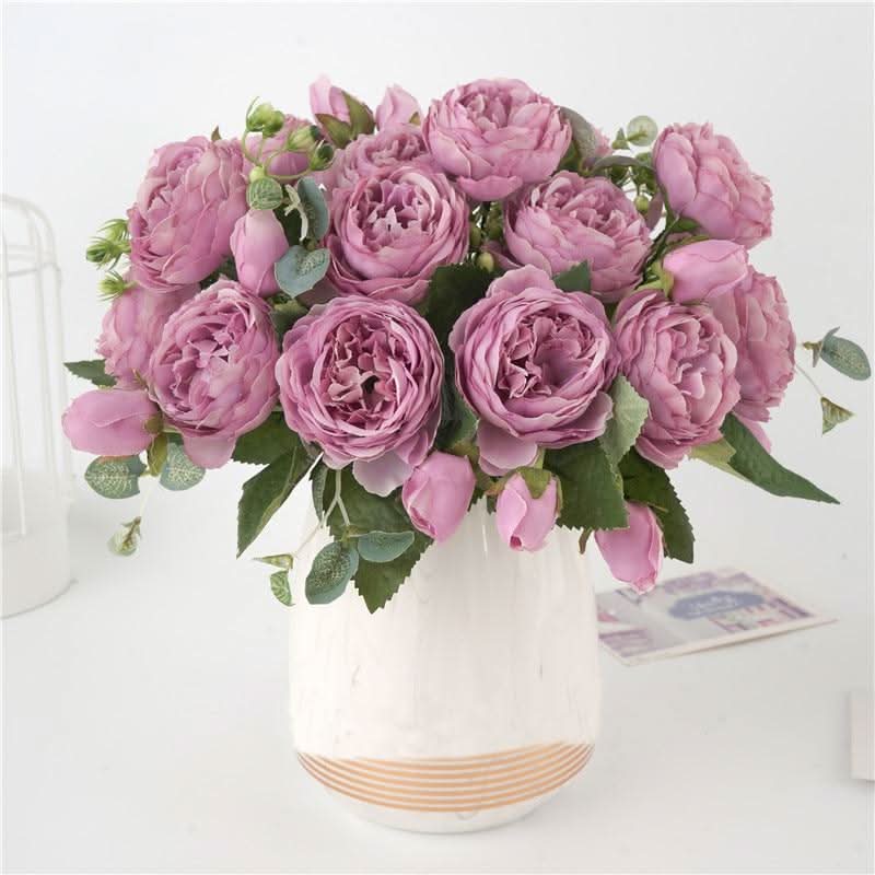 Beautiful Fake Flower Peony Arrangement