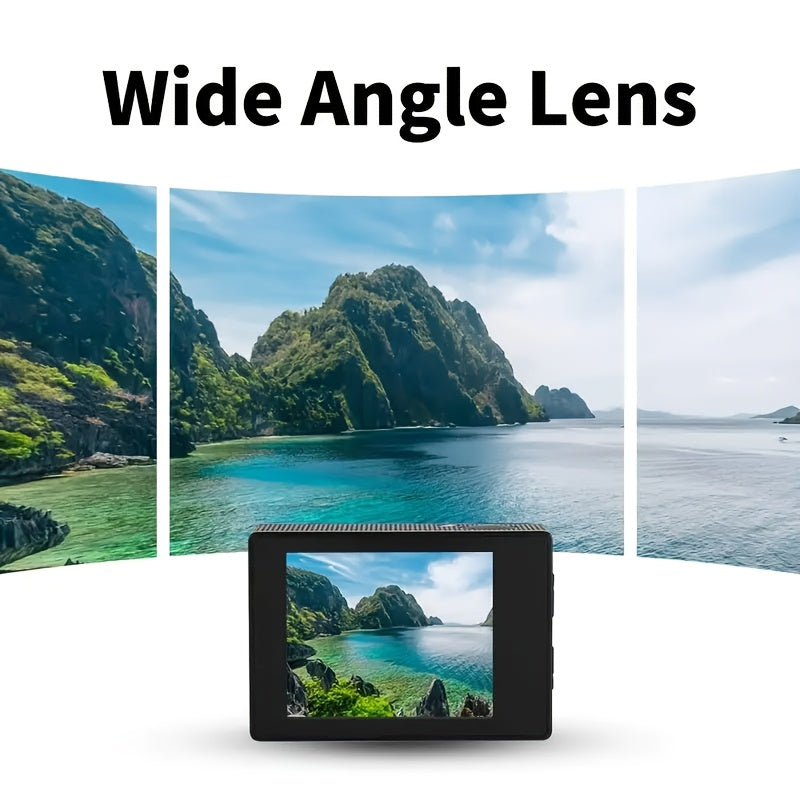 Compact Action Cam with Full HD and Wide Angle Lens