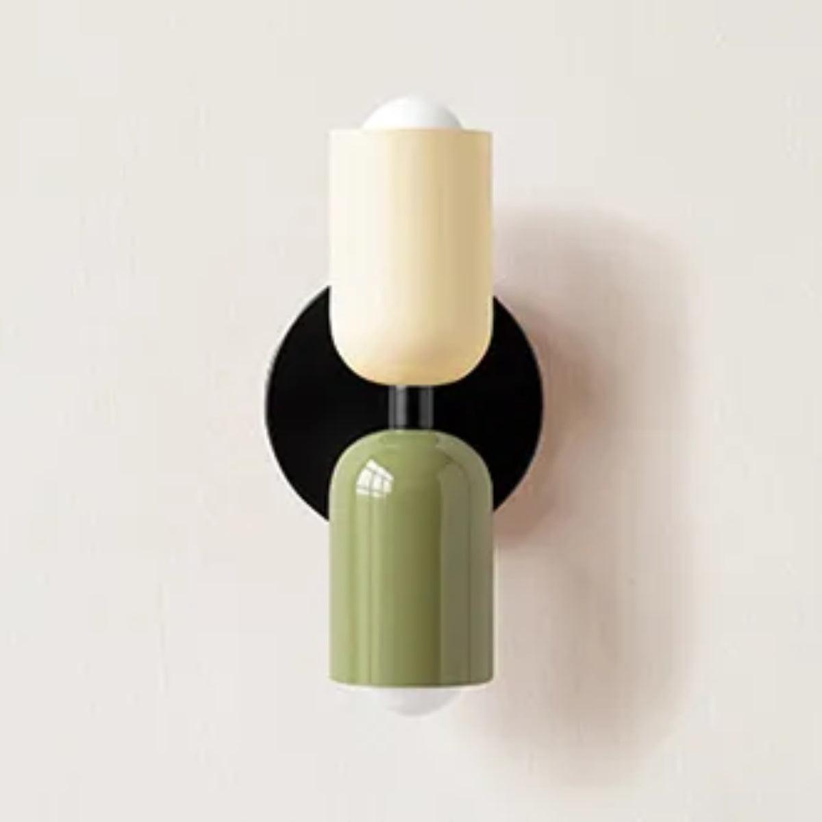 Contemporary Clear Dual Shade Wall Light