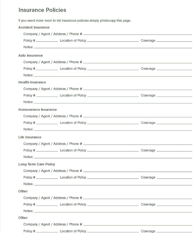 Practical Planner for Loved Ones After I'm Gone