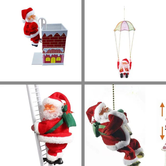 Fun Christmas Climbing Santa Decoration