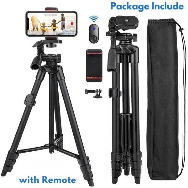 Portable Phone Tripod with Remote and Selfie Stick