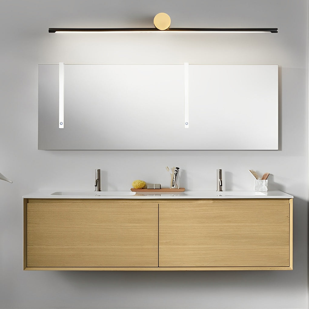Contemporary Double Tone Bath Lighting with Cylinder Shade