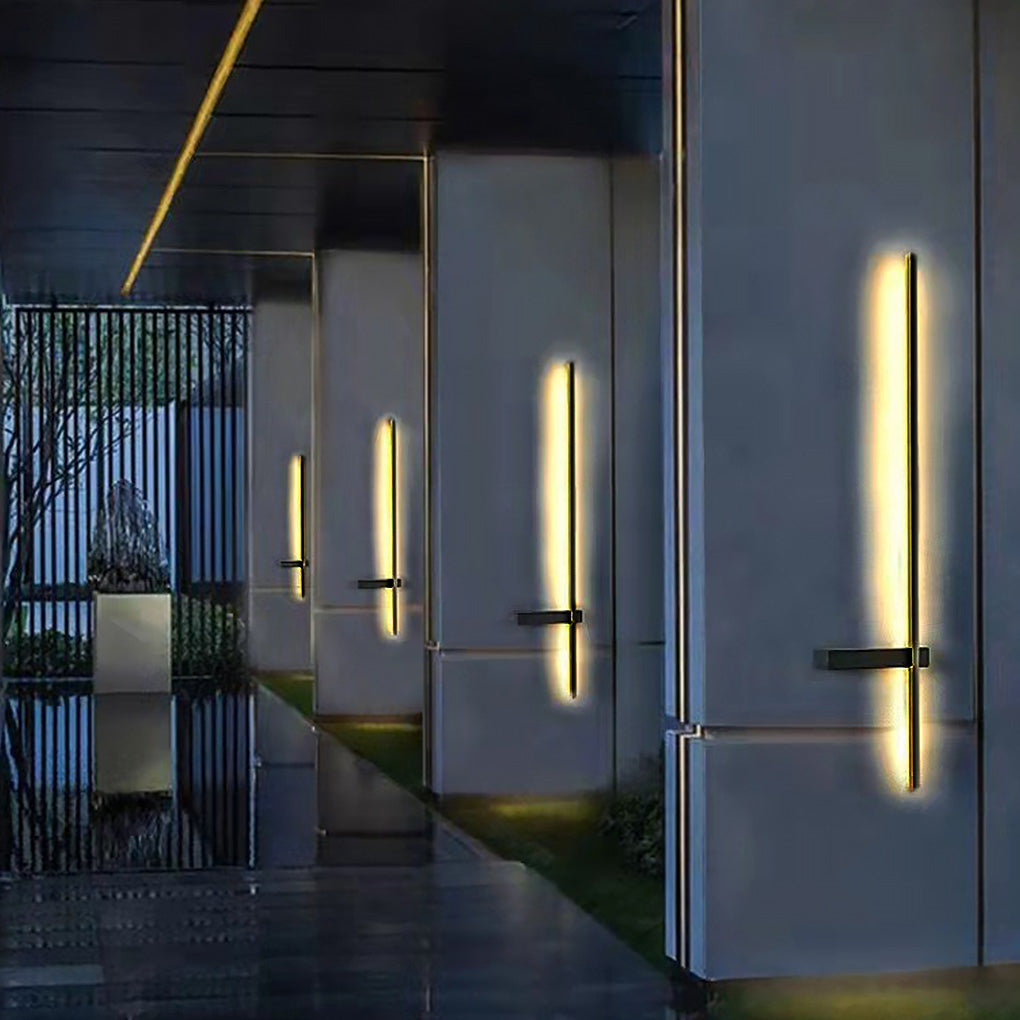 Outdoor Weatherproof Black LED Wall Lanterns