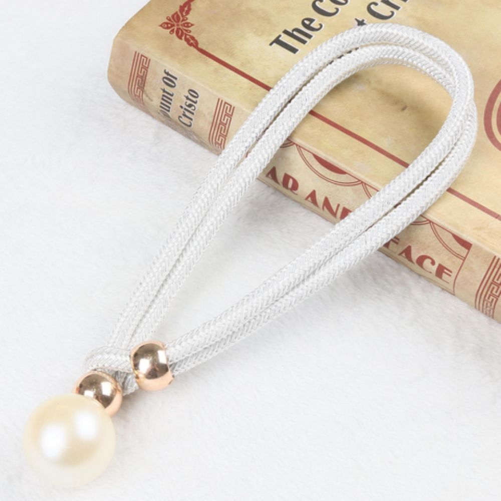 Shiny Beaded Curtain Tiebacks 2 Pack