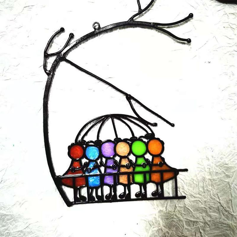 Colorful Glass Window Hanging Decoration