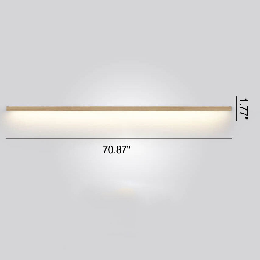 Natural Wood Japanese LED Wall Lamp