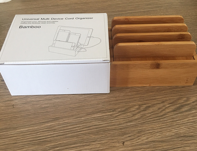 Eco Friendly Bamboo USB Charging Dock Station