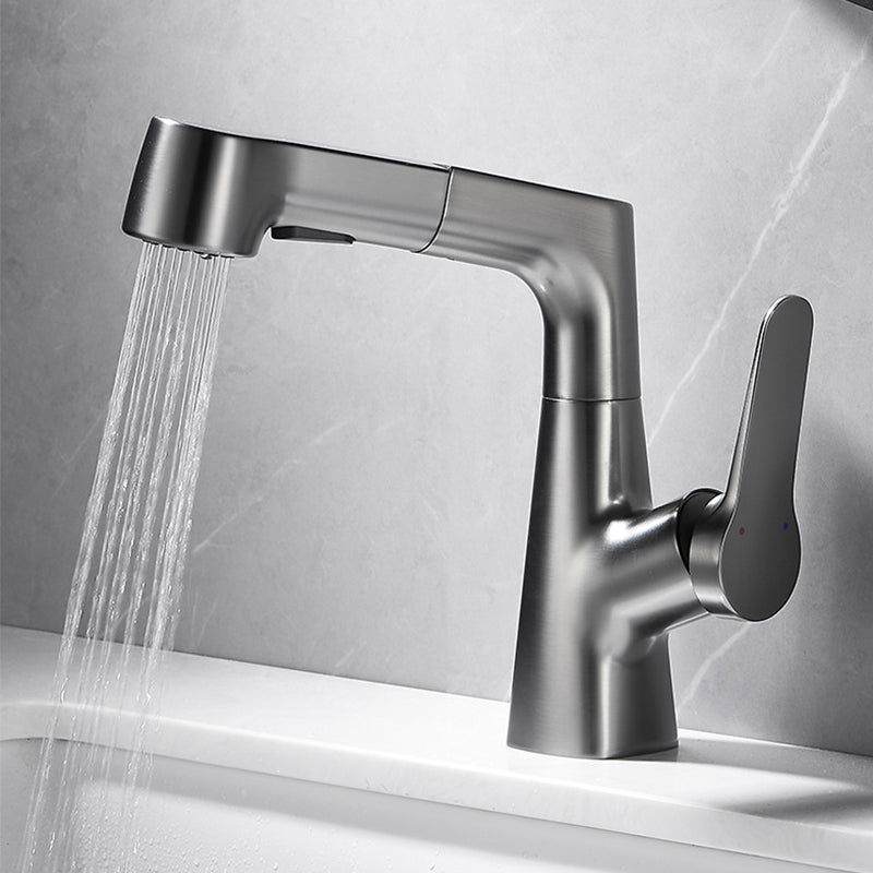 Modern Extendable Kitchen Sink Faucet with Lever Handle