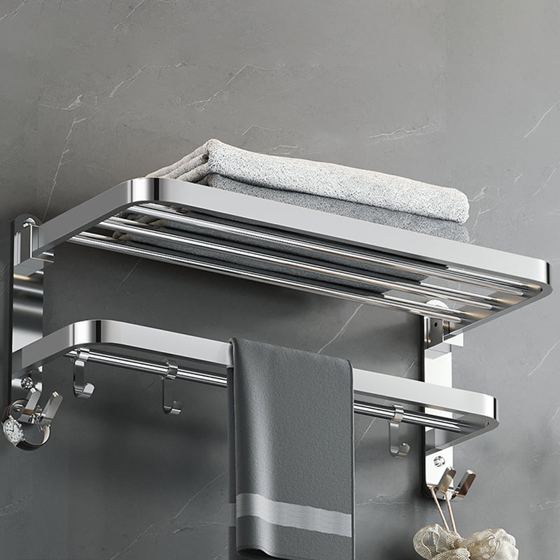 Luxury Chrome Bathroom Accessory Set with Towel Rack