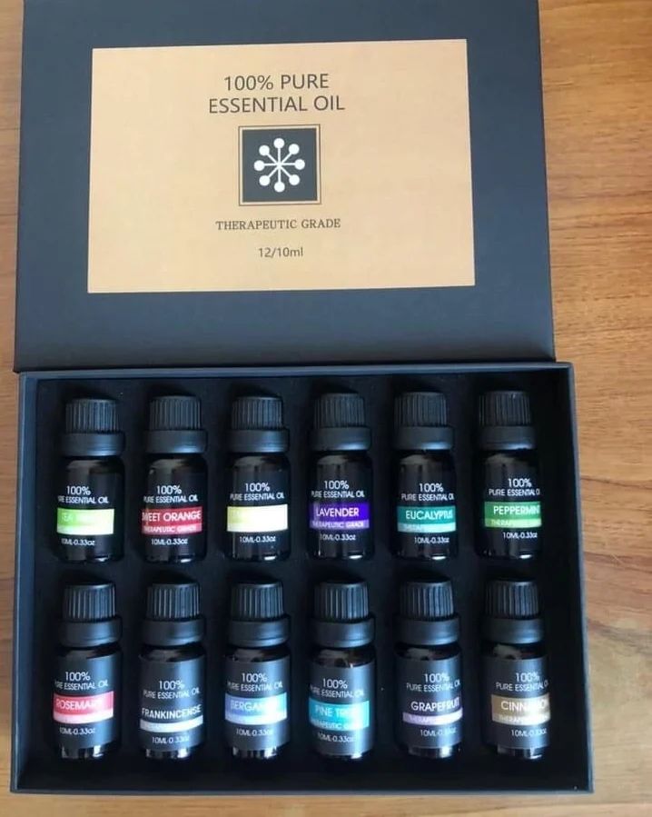 Natural Aromatherapy 12 Piece Essential Oil Kit