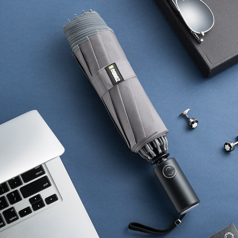 Waterproof Compact Folding Umbrella with LED Lights