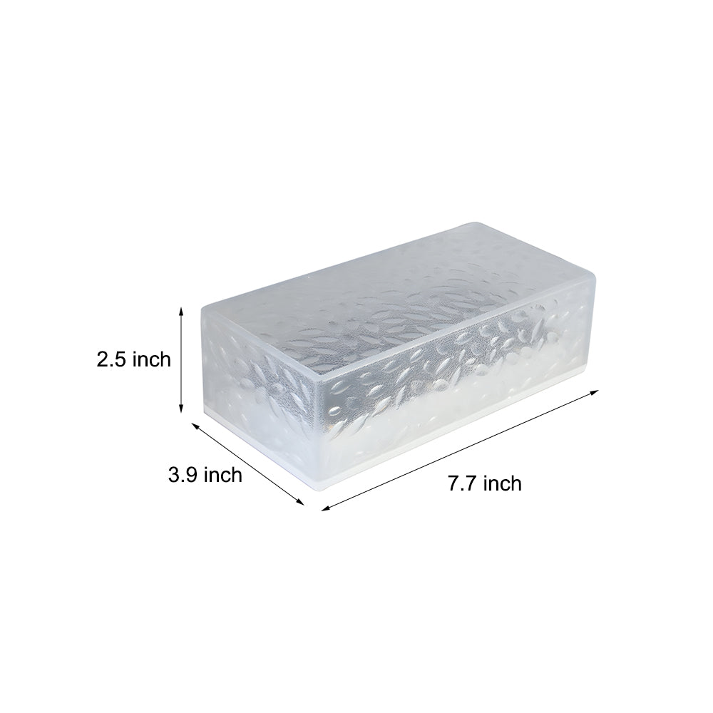 Outdoor Solar Powered Step Lights - 2 Pack Rectangular Deck Lights