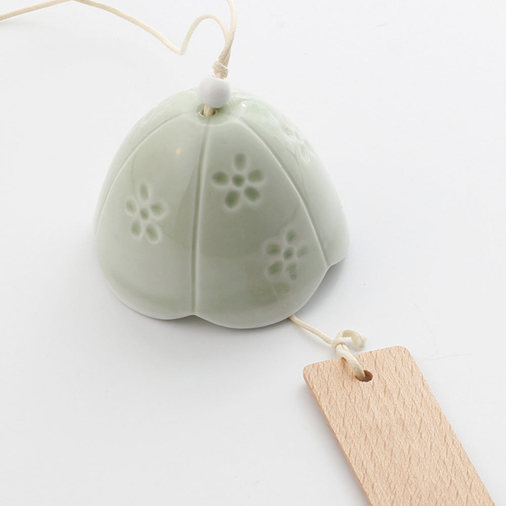 Delicate White Ceramic Wind Chimes