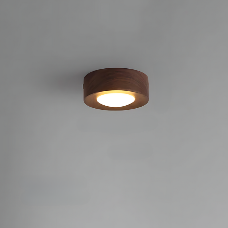Stylish Wooden Ceiling Lamp with LED Spot Light