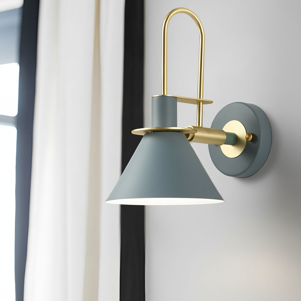 Contemporary Brass LED Wall Lamp