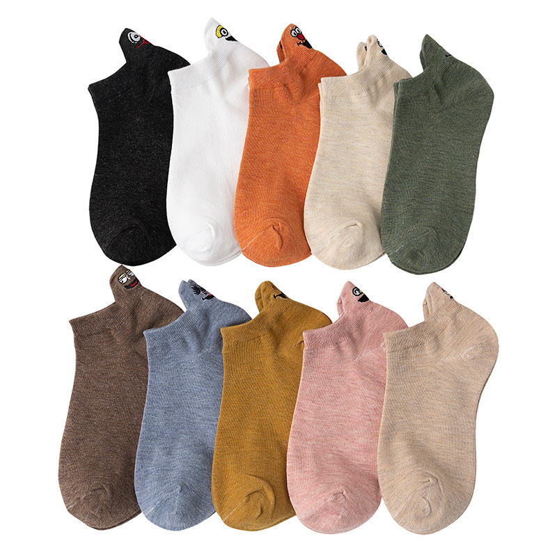 Fun Character Ankle Socks 10 Pack