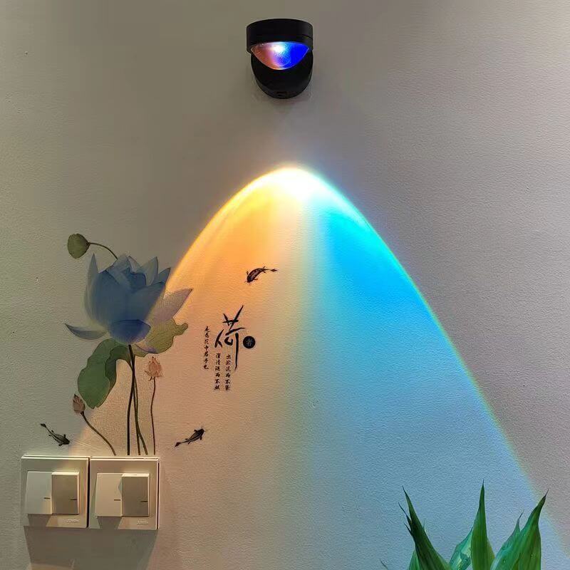 Plug-in Red Night Light Wall Lamp