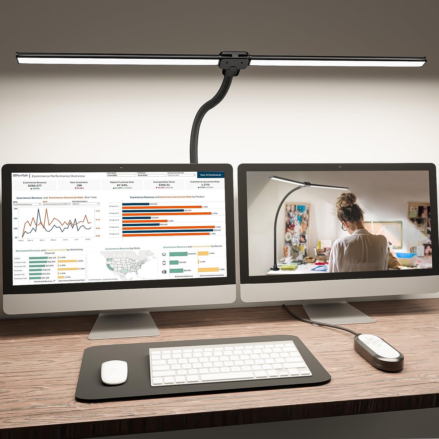 Flexible LED Table Lamp with Clip - Cofik