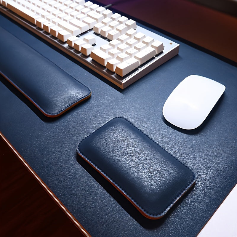Ergonomic Office Desk Pad Set with Wrist Rests