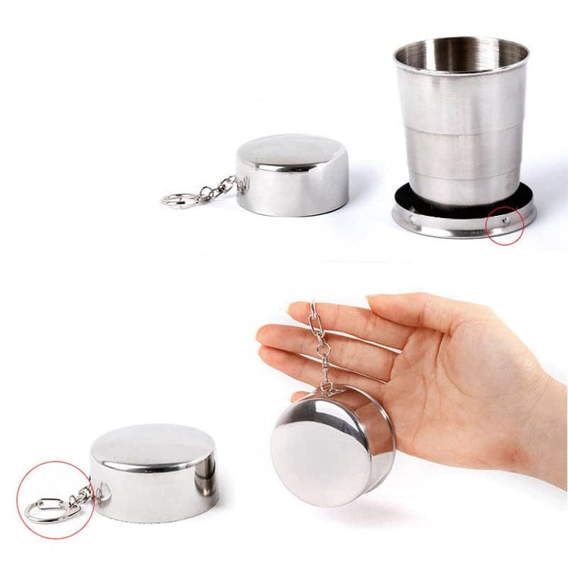 Collapsible Stainless Steel Travel Cup