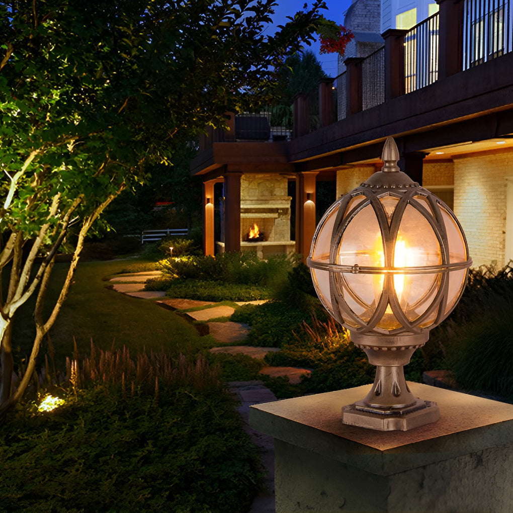 Classic Round Outdoor Post Light Fittings