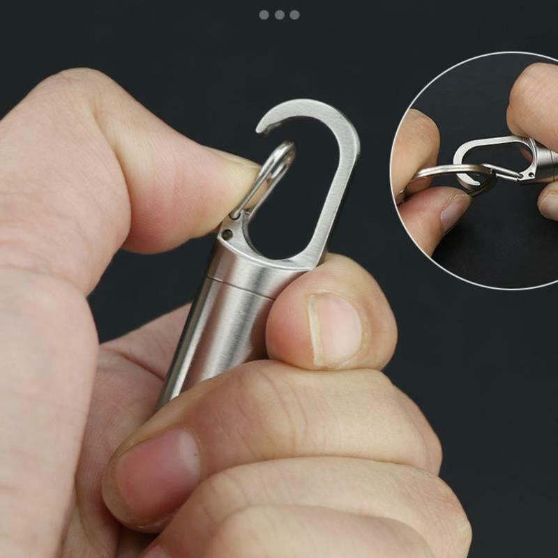 Travel Mini Pill Box Stainless Steel Case