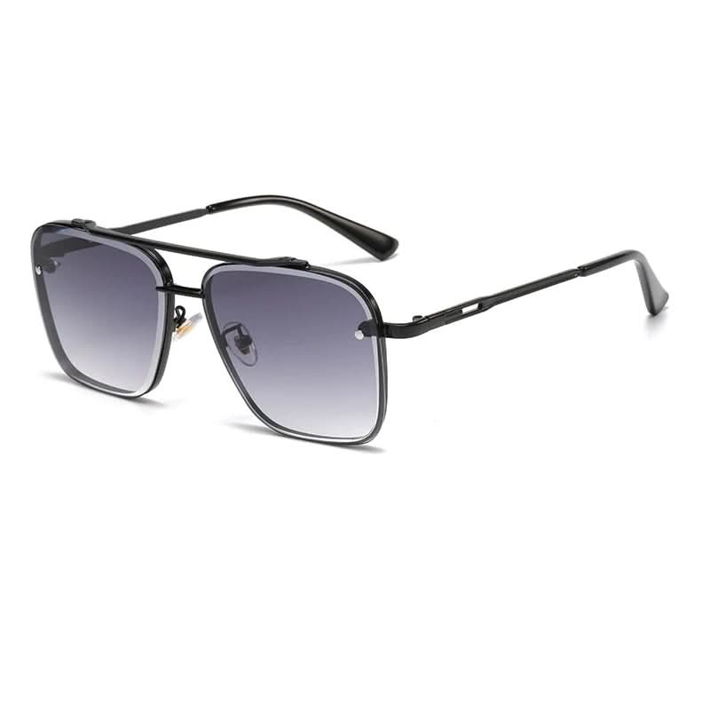 Trendy Men's Shades with Big Metal Frames