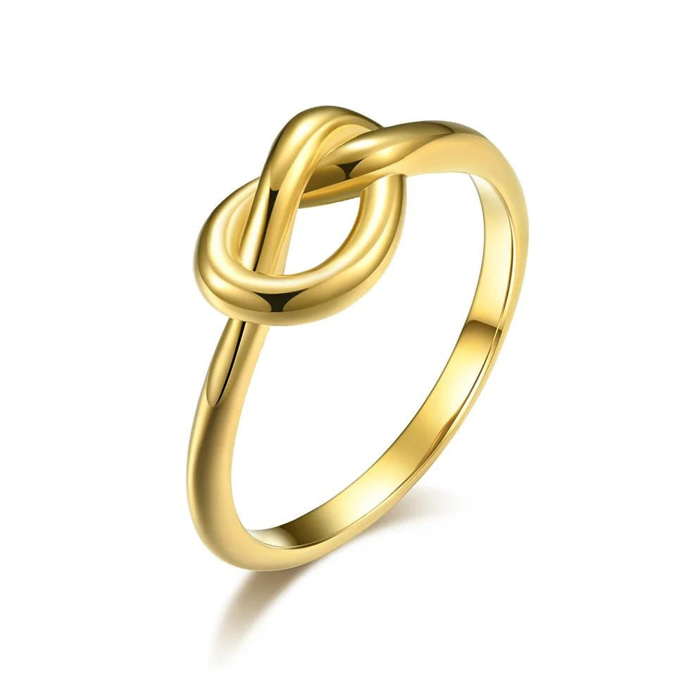 Delicate Love Knot Engagement Ring