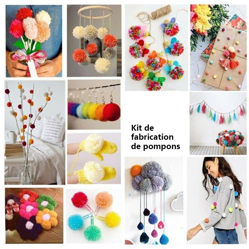 Colorful Pom Pom Craft Kit