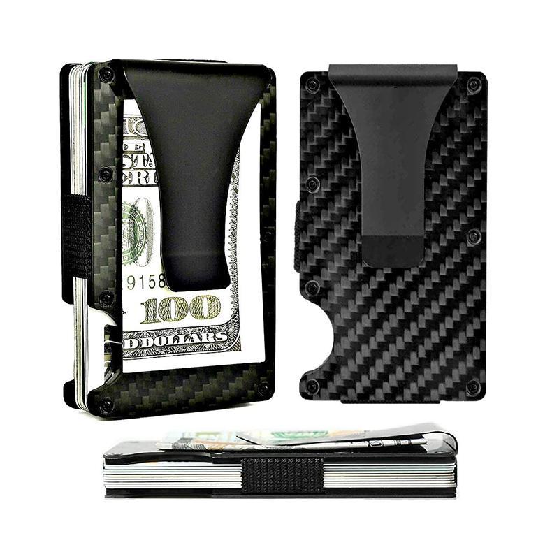 Slim Carbon Money Clip Wallet