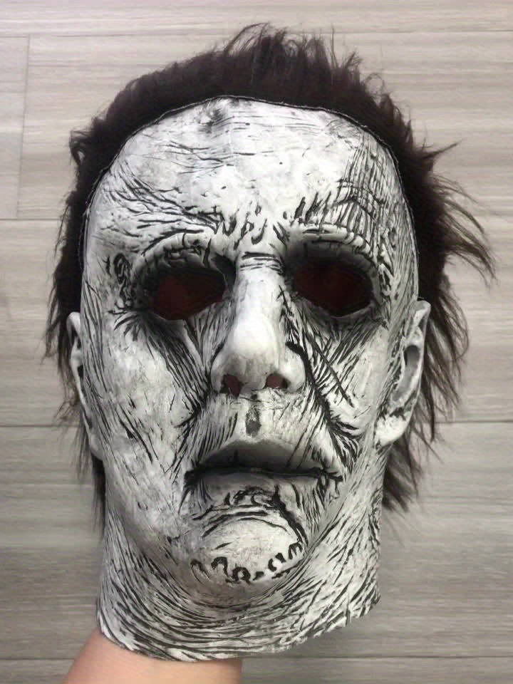 Scary Mens Halloween Horror Mask Full Head Latex