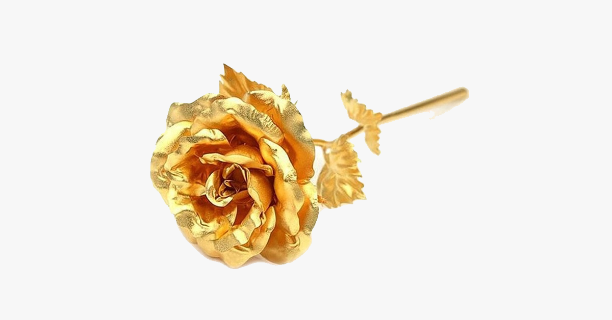 Luxurious Gold Rose in Gift Box