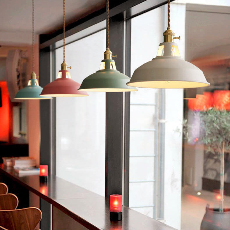Industrial Metal Pendant Hanging Lamp with Adjustable Chain