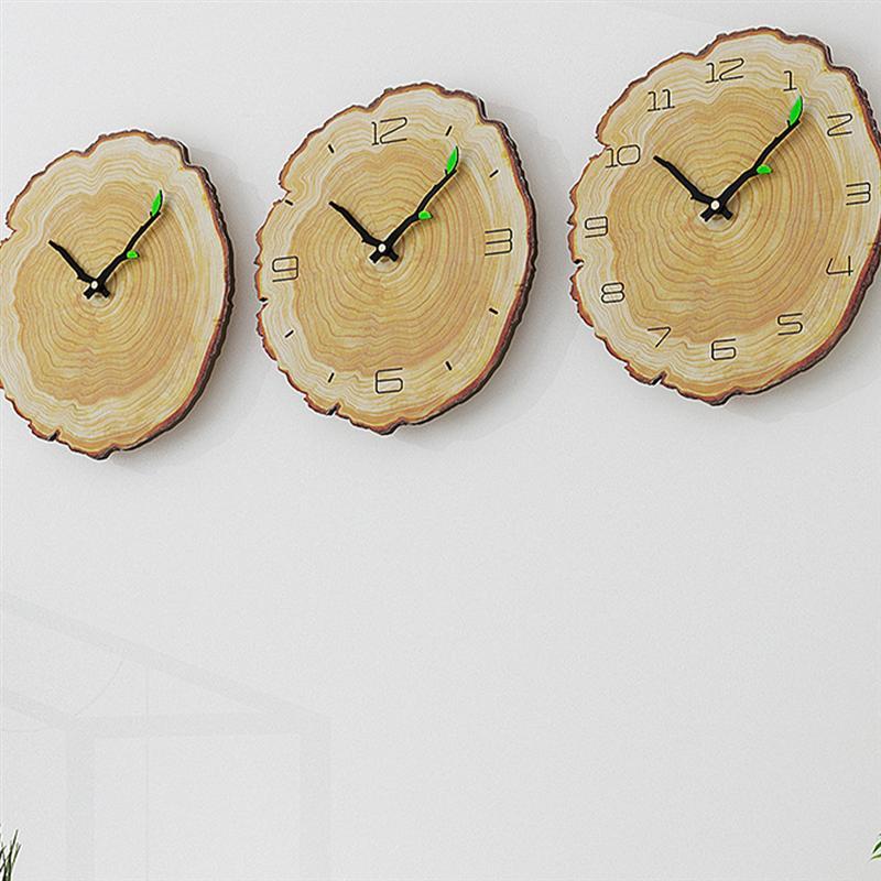 Natural Wood Round Wall Clock