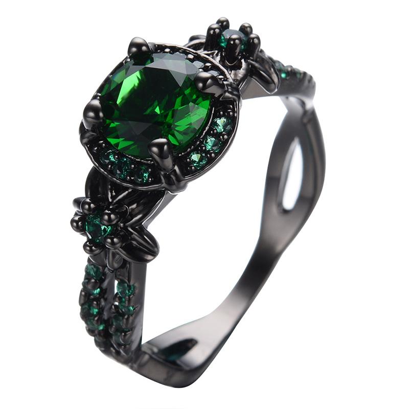 Timeless Black Sapphire Engagement Ring