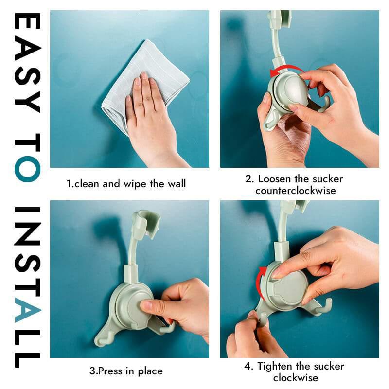 Stylish Bathroom Shelf with Hanging Hooks