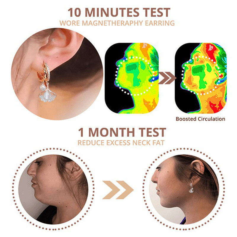 Healing Magnetic Earrings with Germanium Therapy