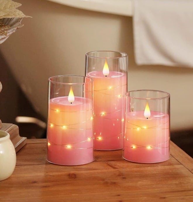 Warm White Battery Operated Candle Set