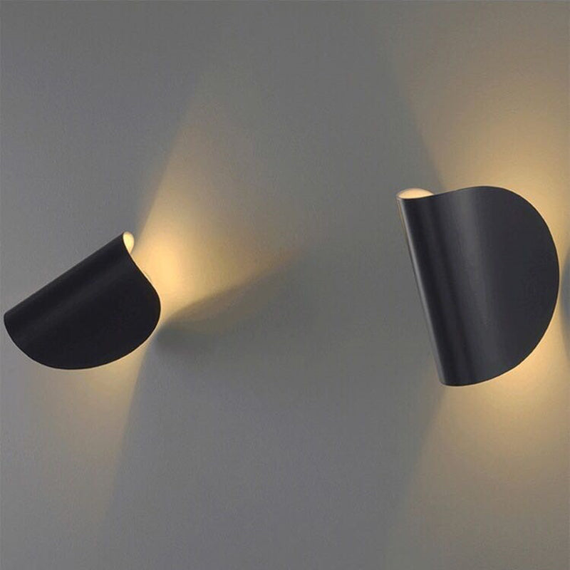 Contemporary Metal LED Color Changing Wall Lamp
