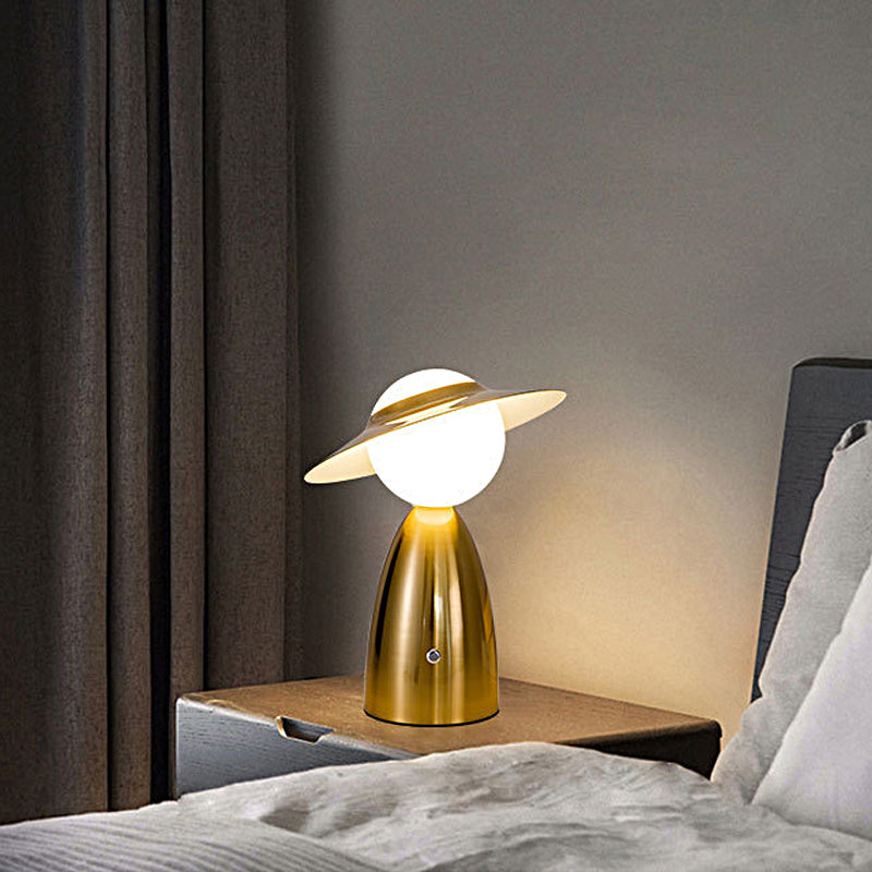 Rustic Farmhouse LED Side Table Lamp
