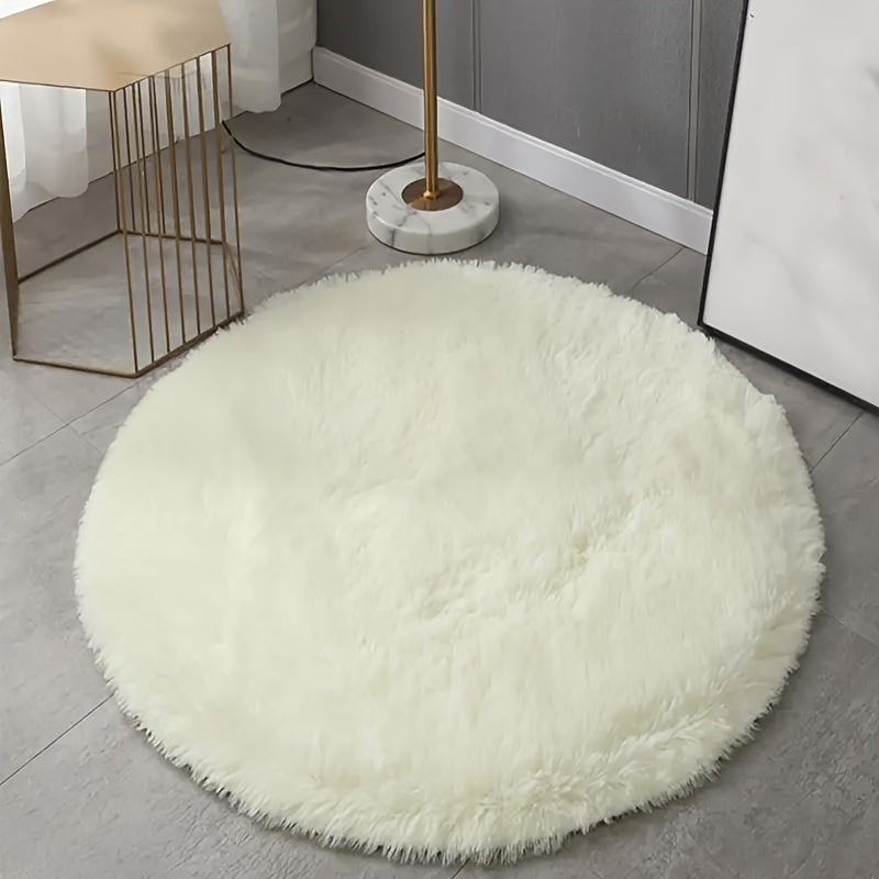 Soft Round Shaggy Area Rug