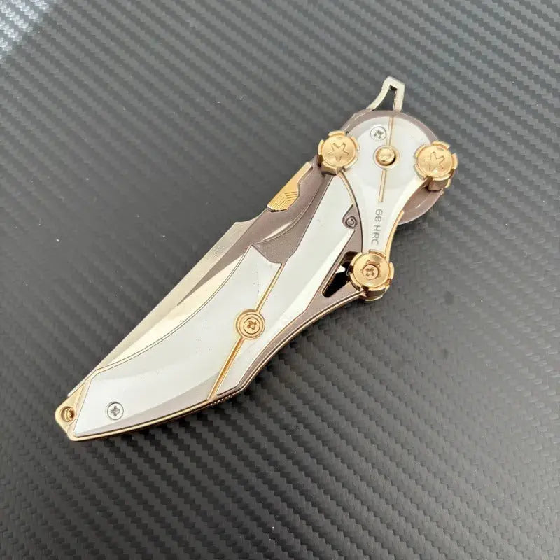 Durable Metal Pocket Knife with Sharp Steel Blade