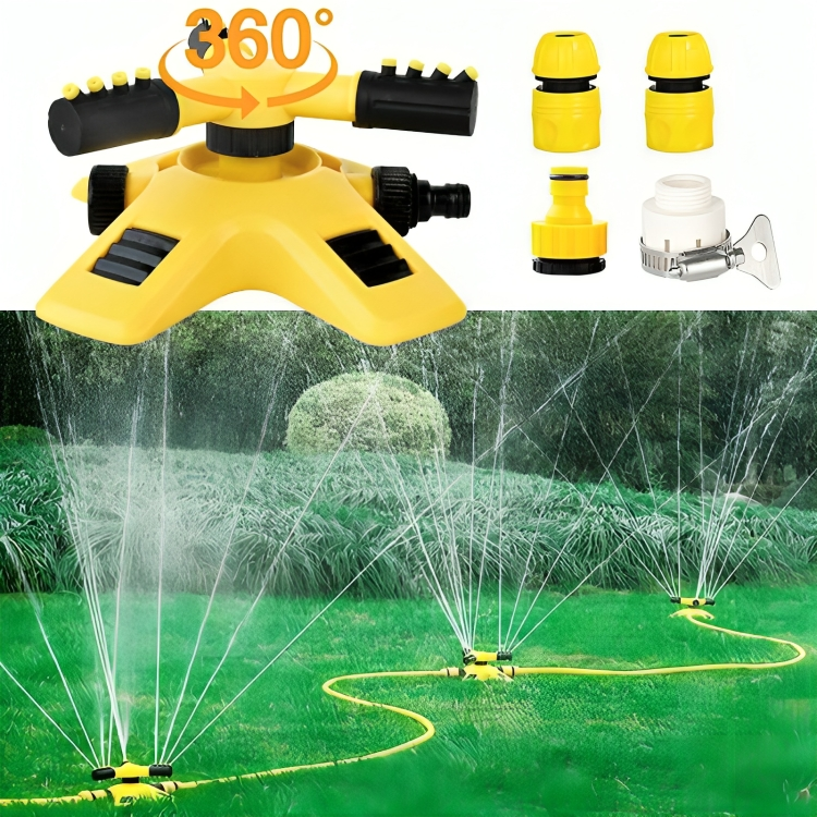 Easy Spin Lawn Sprinkler – Adjustable 360° Garden Waterer