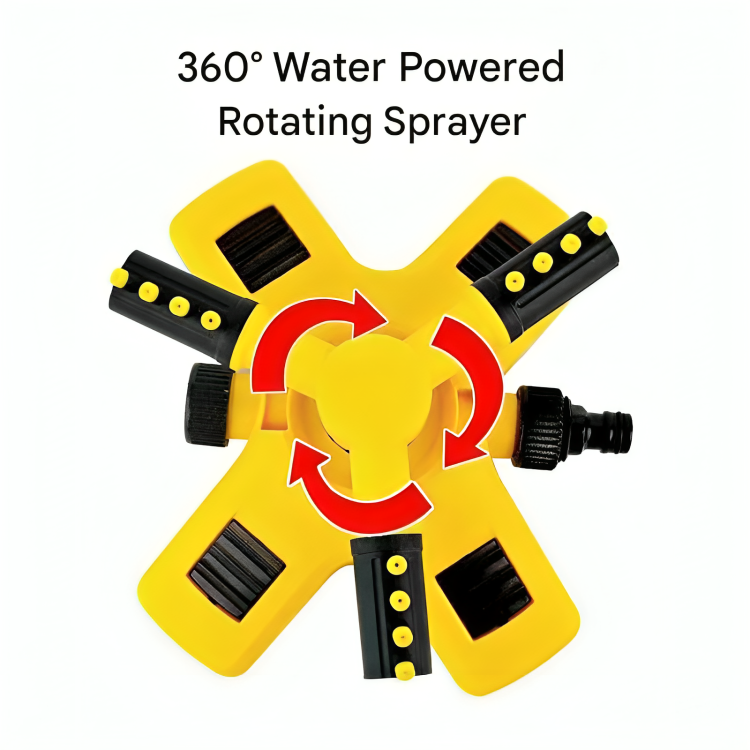 Automatic Yard Sprinkler with 360° Coverage
