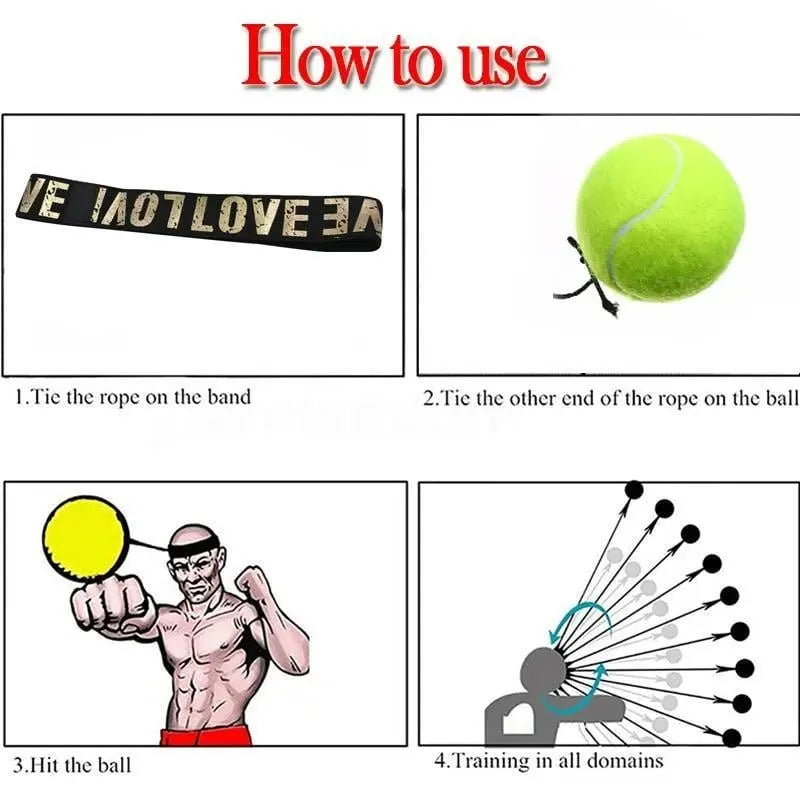 Speed Reaction Ball with Headband – Fitness Training Accessory