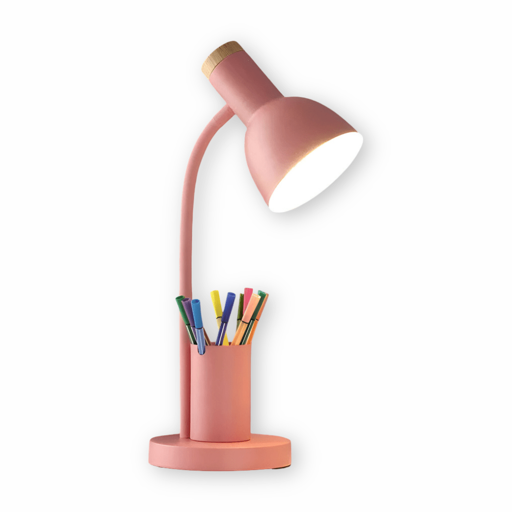 Stylish Desk Lamp with Built-in Pen Holder
