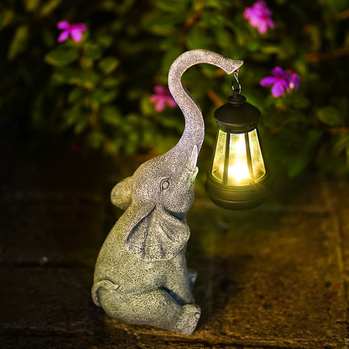 Outdoor Elephant Solar Lamp